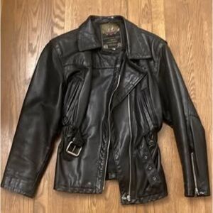 Sleek Black Leather Jacket